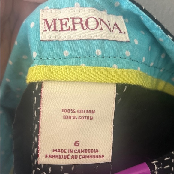 Merona Black and White Polka Dot Women's Shorts Size 6 - Picture 2 of 6